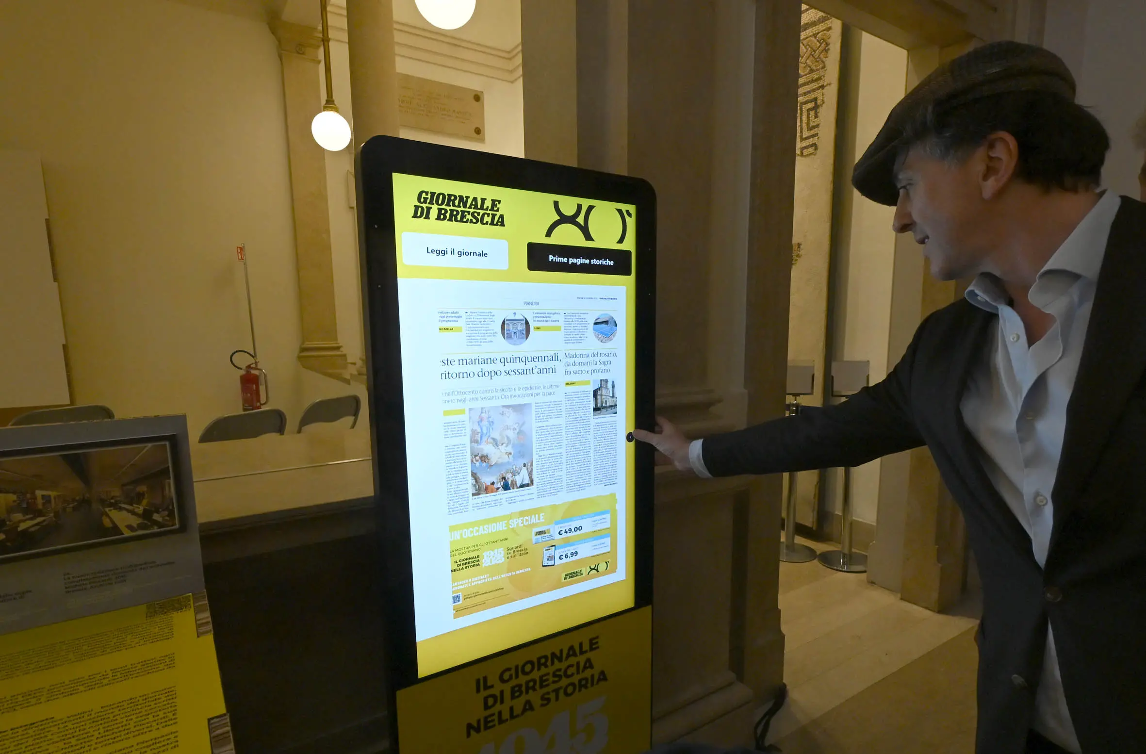 La mostra sugli 80 anni del Giornale di Brescia a palazzo Negroboni