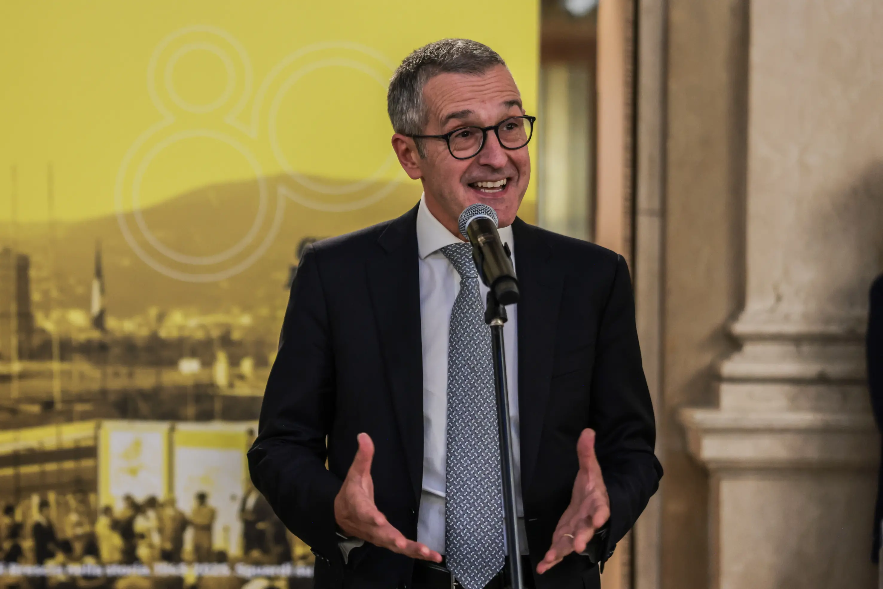 CULTURA VERNISSAGE DELLA MOSTRA 80° GDB NELLA FOTO UN MOMENTO DELL'EVENTO NICOLA BIGNOTTI 30/09/2025 newreporter©Comincini