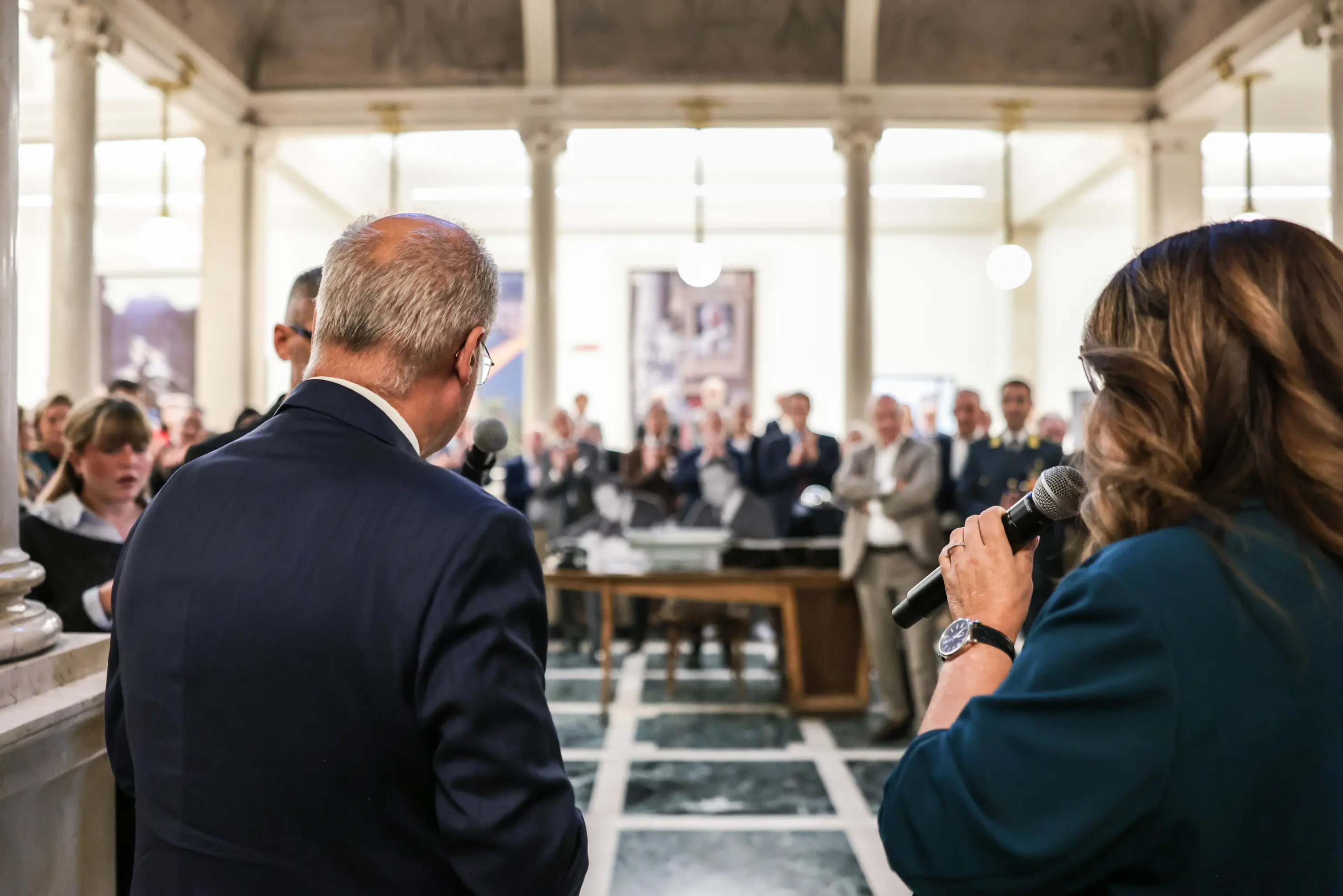 CULTURA VERNISSAGE DELLA MOSTRA 80° GDB NELLA FOTO UN MOMENTO DELL'EVENTO 30/09/2025 newreporter©Comincini