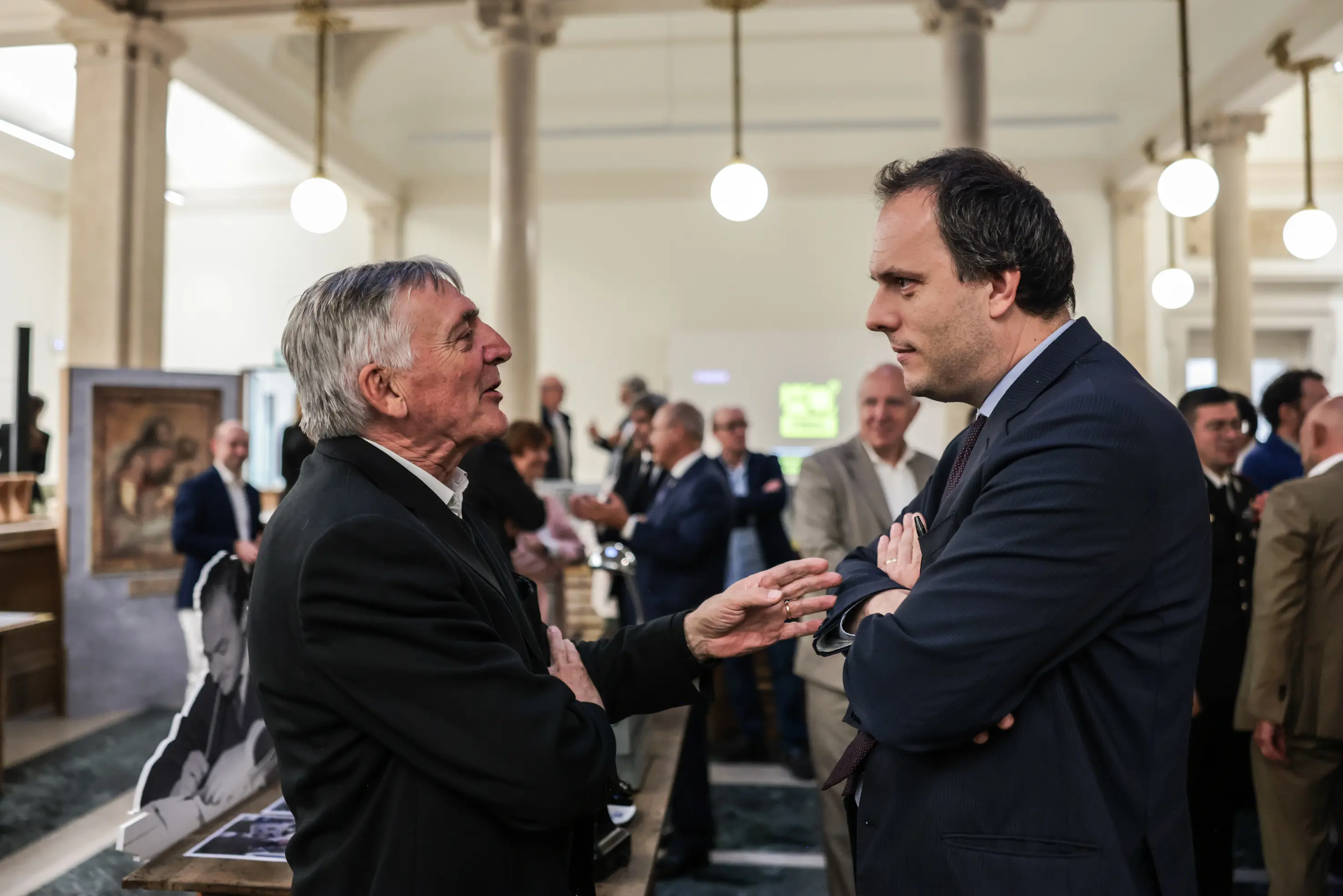 CULTURA VERNISSAGE DELLA MOSTRA 80° GDB NELLA FOTO UN MOMENTO DELL'EVENTO MANZONI 30/09/2025 newreporter©Comincini