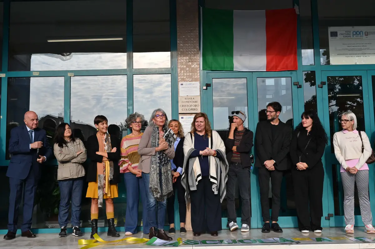 CRONACA BRESCIA SCUOLA PRIMARIA TORRICELLA CERIMONIA INTITOLAZIONE A MARIO LODI REDAZIONE CRONACA 30-09-2025 GABRIELE STRADA NEW EDEN GROUP
