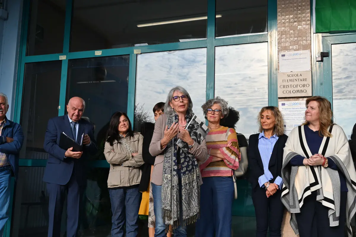 CRONACA BRESCIA SCUOLA PRIMARIA TORRICELLA CERIMONIA INTITOLAZIONE A MARIO LODI REDAZIONE CRONACA 30-09-2025 GABRIELE STRADA NEW EDEN GROUP