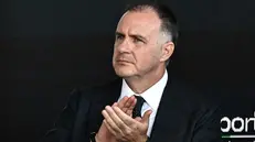 Il presidente di Confindustria Emanuele Orsini, durante l’inaugurazione della 65ma edizione del Salone Nautico internazionale di Genova, 18 settembre 2025. ANSA/LUCA ZENNARO