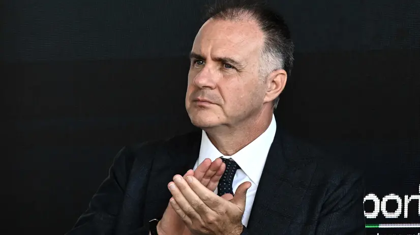 Il presidente di Confindustria Emanuele Orsini, durante l’inaugurazione della 65ma edizione del Salone Nautico internazionale di Genova, 18 settembre 2025. ANSA/LUCA ZENNARO