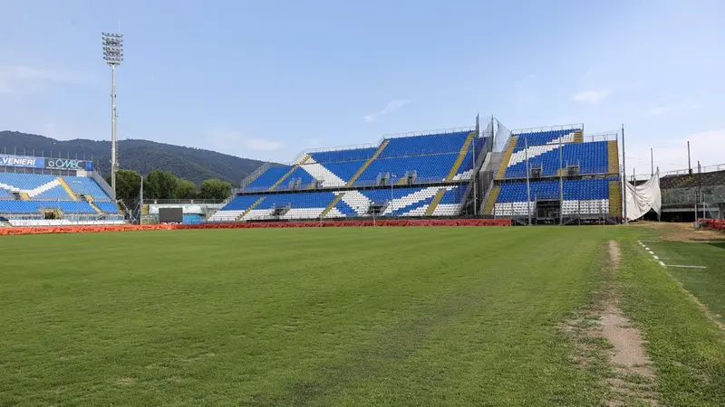 Lo stadio Rigamonti a luglio prima dell'intervento dell'Union Brescia - © www.giornaledibrescia.it