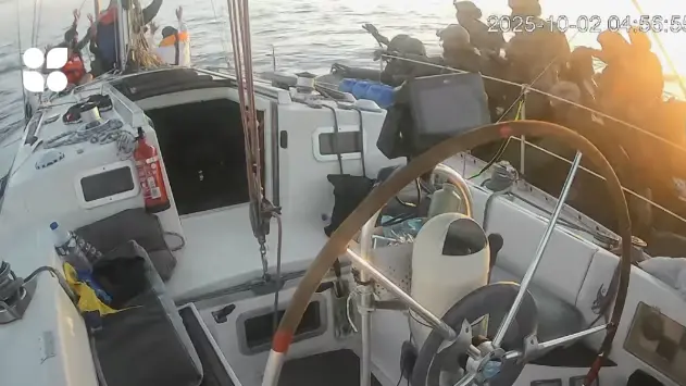 Uno degli abbordaggi - Foto Instagram Global Sumud Flotilla