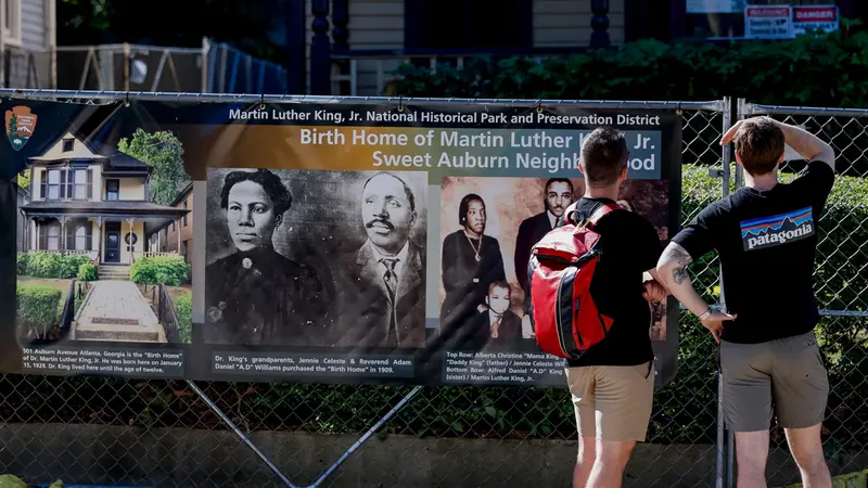 Con lo shutdown chiusa la casa natale di Martin Luther King ad Atlanta - Foto Ansa © www.giornaledibrescia.it