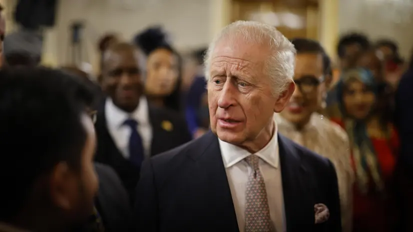 epa11954349 Britain's King Charles III talks to guests at the Commonwealth Day Reception at Marlborough House, the home of the Commonwealth Secretariat in London, Britain, 10 March 2025. Commonwealth Day is an annual celebration observed by people all over the Commonwealth, and this year's theme is 'Together We Thrive'. EPA/TOLGA AKMEN / POOL