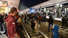Corteo ProPal, stazione bloccata dai manifestanti