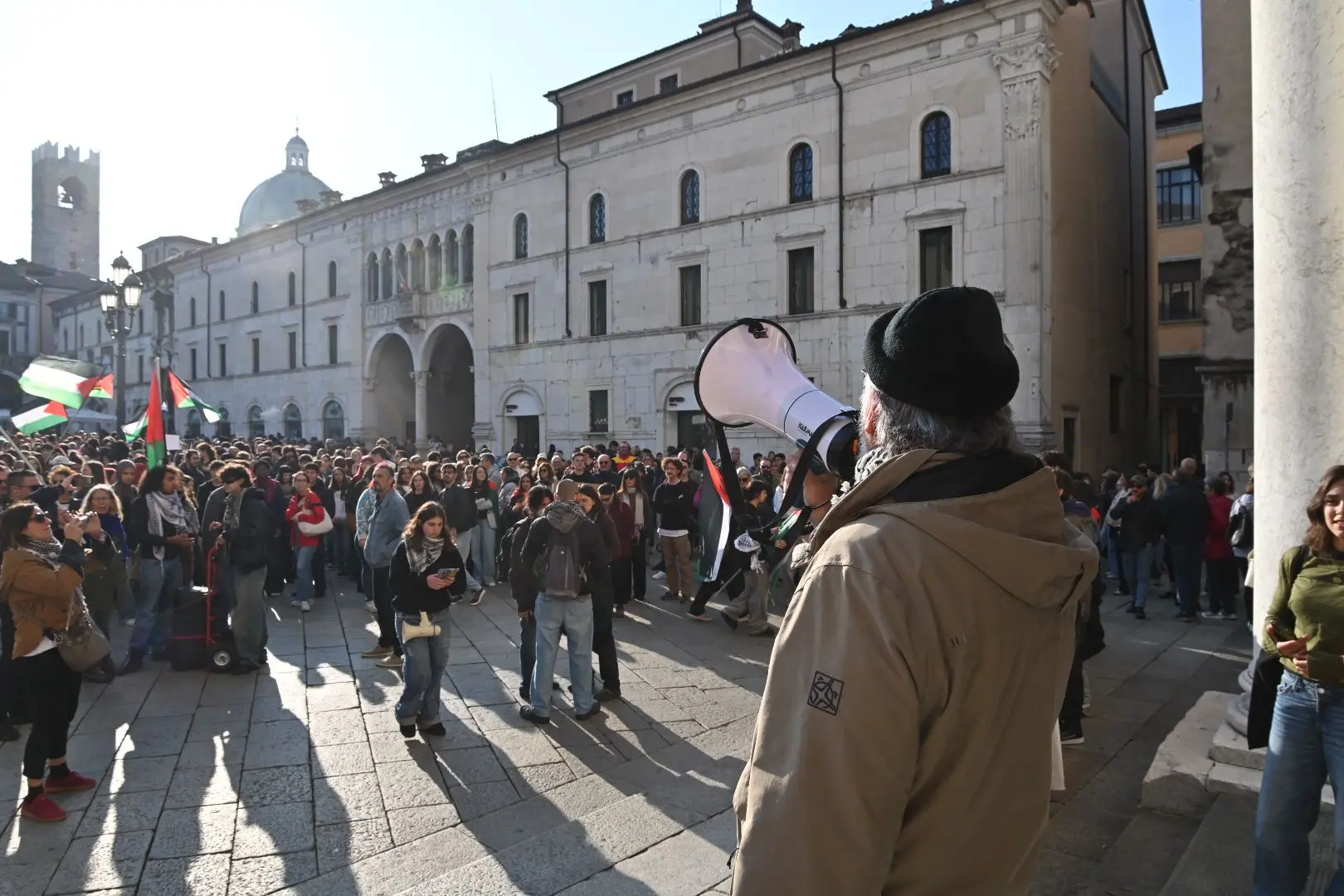 La manifestazione del 3 ottobre in centro a Brescia