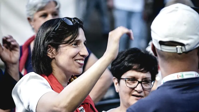 Elly Schlein segretaria nazionale del Pd alla festa dell'Unità. Torino 07 settembre 2025 ANSA/TINO ROMANO