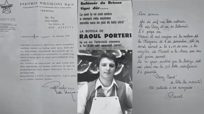 La proficua collaborazione con Negroni che portò Raoul ad essere protagonista di uno spot televisivo