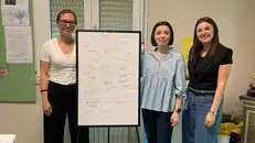 L'ideatrice del progetto Laura Salanti (a sinistra) con le colleghe