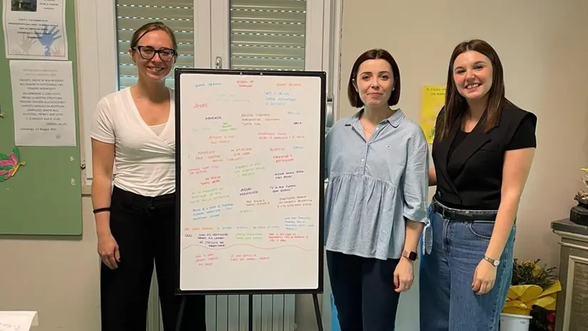 L'ideatrice del progetto Laura Salanti (a sinistra) con le colleghe