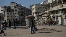 Macerie a Gaza City - Foto Ansa © www.giornaledibrescia.it
