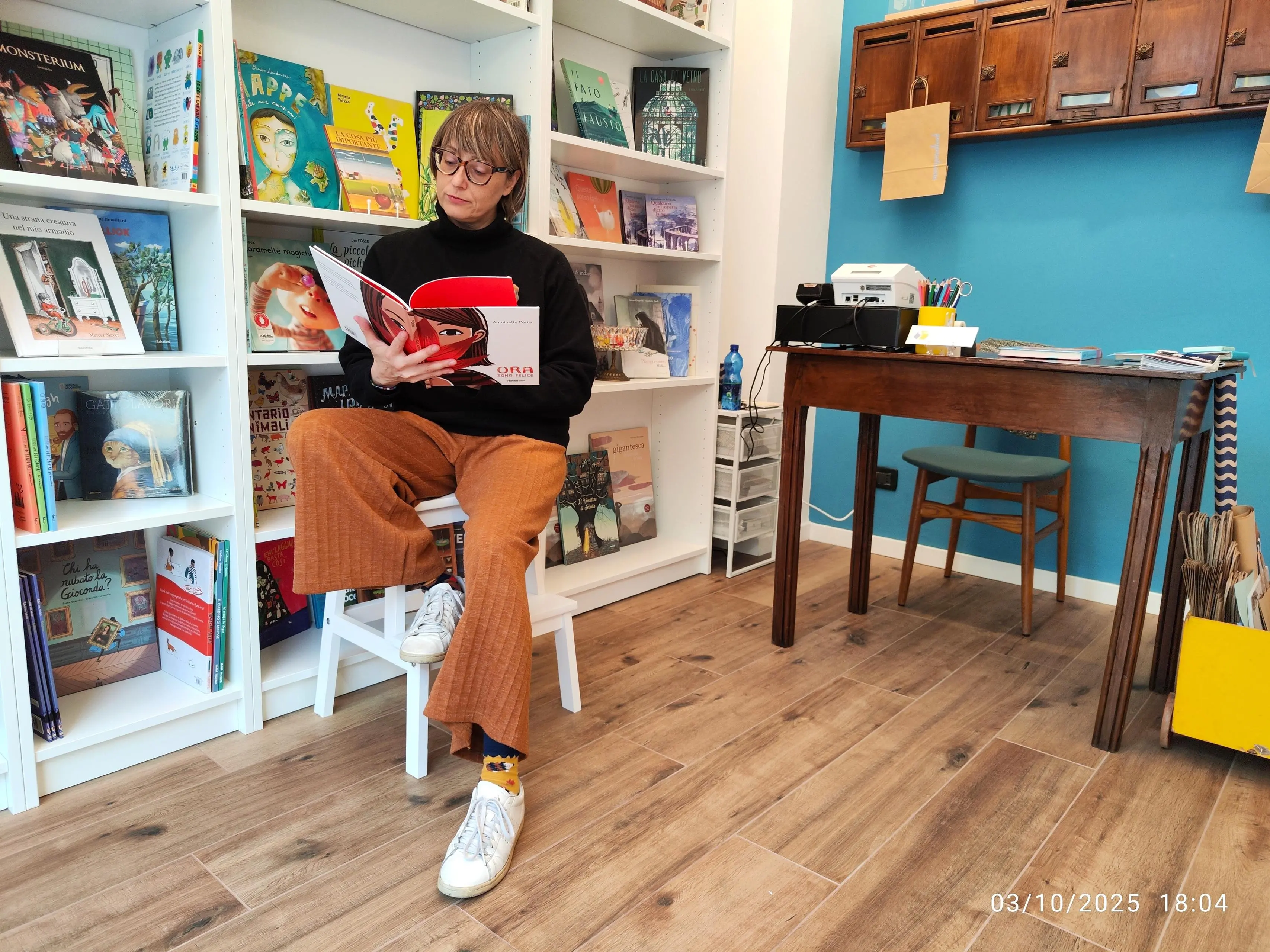 Silvia Sabbadini e la sua libreria di albi illustrati a Mompiano