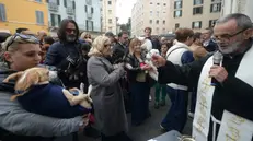 La benedizione degli animali alla chiesa di San Francesco