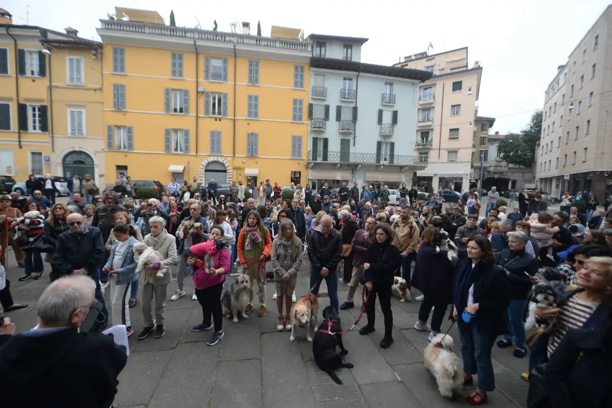 La benedizione degli animali alla chiesa di San Francesco