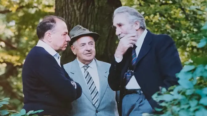 Una fotografia scattata nel 1992 in occasione del 50° anniversario della battaglia di Kotovskij - Foto Archivio Felice Mazzi