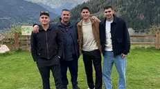 I tre fratelli Scidone con il padre