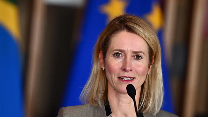 epa12390770 EU High Representative for Foreign Affairs and Security Policy Kaja Kallas speaks during a press conference with Brazilian Foreign Minister Mauro Vieira (not pictured) at the Itamaraty Palace in Brasilia, Brazil, 19 September 2025. The visit focuses on the relaunch of the EU-Brazil strategic partnership and the adoption of the EU-Mercosur agreement. EPA/ANDRE BORGES