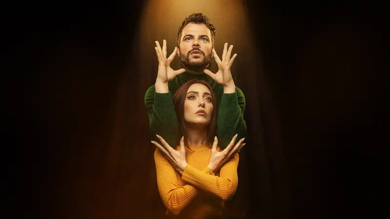 La foto della locandina dello spettacolo di Camihawke e Willwoosh