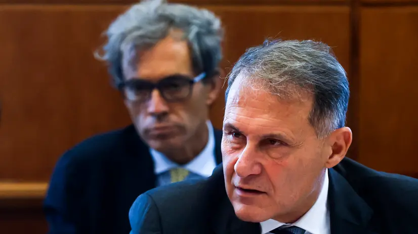 Il viceministro per gli Affari Esteri Edmondo Cirielli durante il Comitato Congiunto per la Cooperazione allo Sviluppo presso la Farnasina, Roma, 03 ottobre 2025. ANSA/ANGELO CARCONI