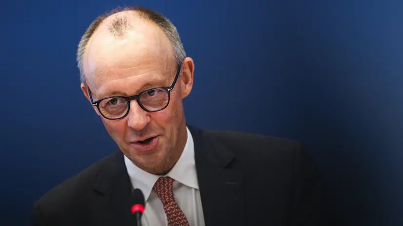 epa12434471 German Chancellor and Chairman of the Christian Democratic Union (CDU) Friedrich Merz attends CDU party board meeting in Berlin, Germany, 06 October 2025. EPA/CLEMENS BILAN