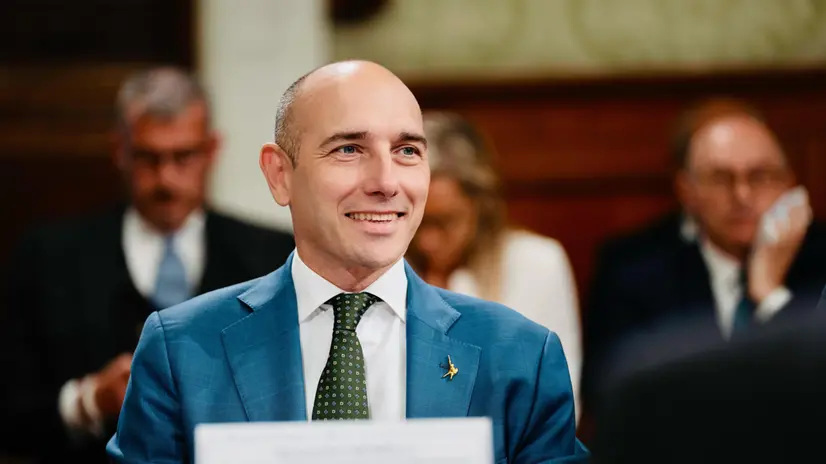 Alessandro Morelli, sottosegretario di Stato con delega al Cipess, durante la riunione del Cipess, Roma, 6 agosto 2025. ANSA/FILIPPO ATTILI/US PALAZZO CHIGI +++ +++ ANSA PROVIDES ACCESS TO THIS HANDOUT PHOTO TO BE USED SOLELY TO ILLUSTRATE NEWS REPORTING OR COMMENTARY ON THE FACTS OR EVENTS DEPICTED IN THIS IMAGE; NO ARCHIVING; NO LICENSING +++ NPK