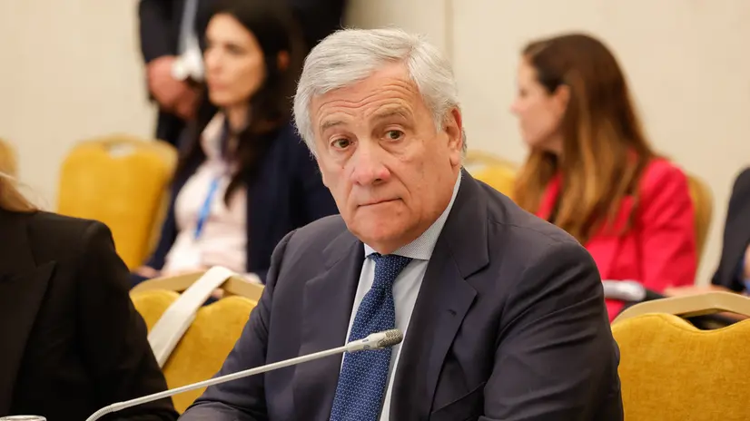 Italian Minister of Foreign Affairs Antonio Tajani at the Grand Hotel Parco dei Principi during the 12th Italy – Latin America and Caribbean Conference, in Rome, Italy 7 October 2025. ANSA/GIUSEPPE LAMI