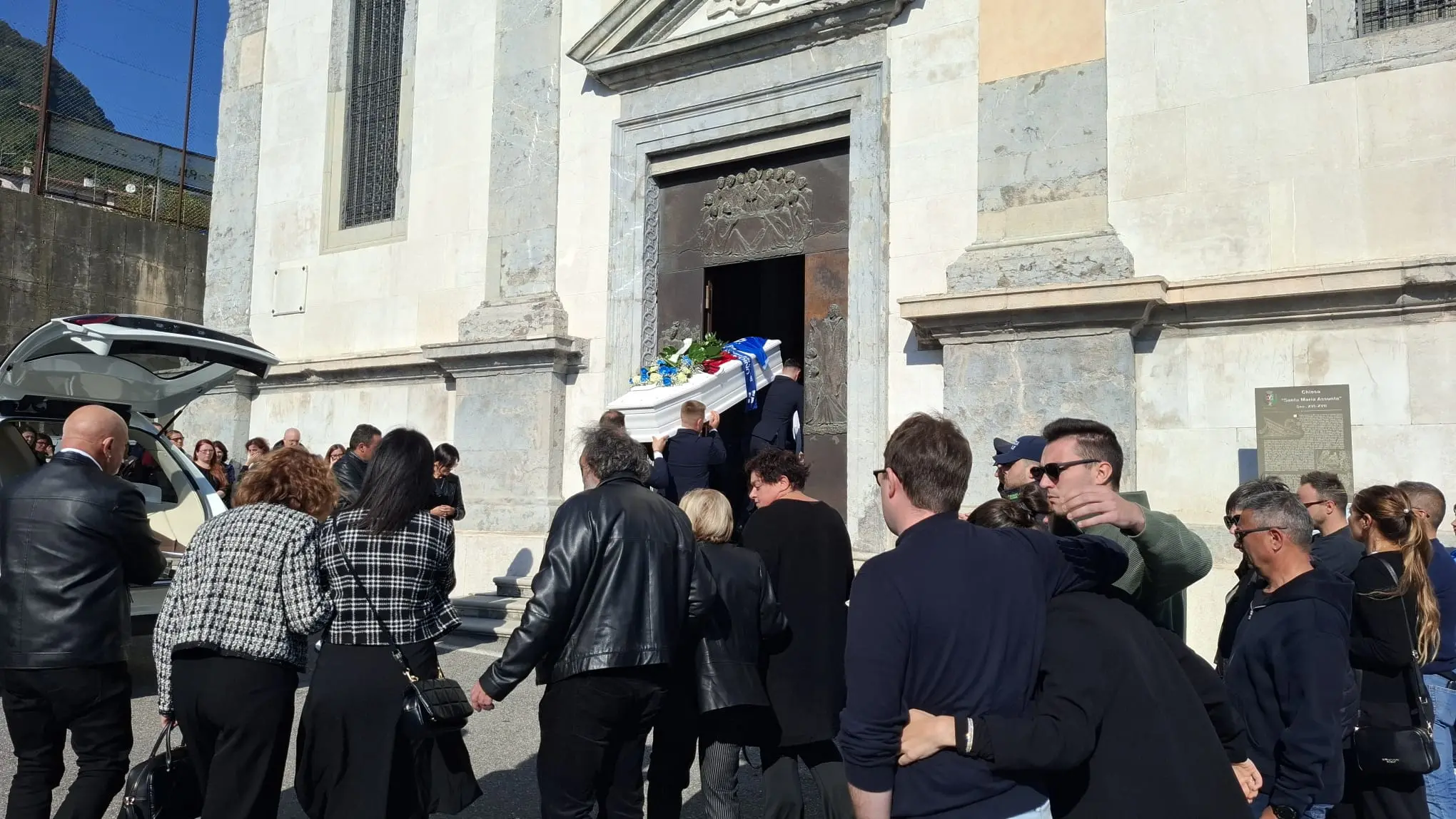 A Bione i funerali di Luca Tanfoglio