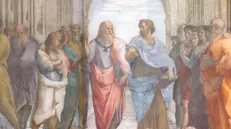 Particolare del celebre affresco di Raffaello «La scuola di Atene»