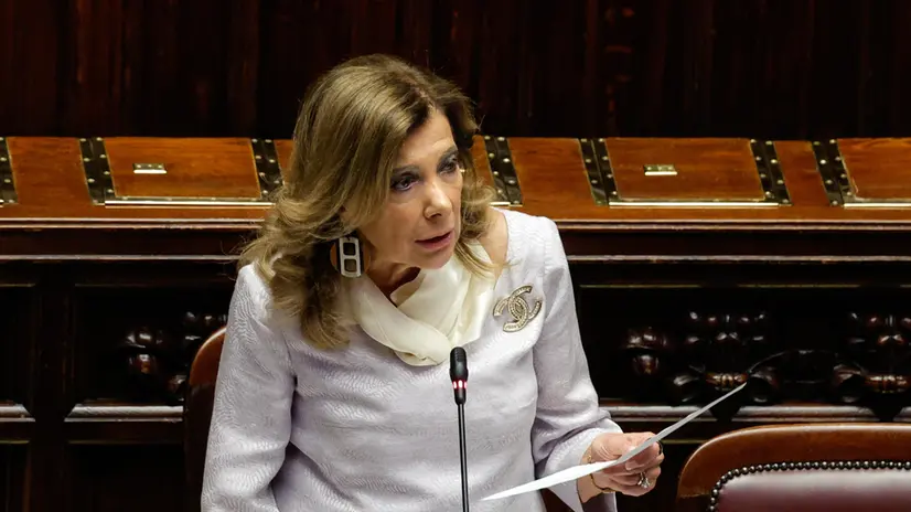 Il ministro delle Riforme Maria Elisabetta Alberti Casellati alla Camera durante il question time, Roma, 1 Ottobre 2025. ANSA/GIUSEPPE LAMI