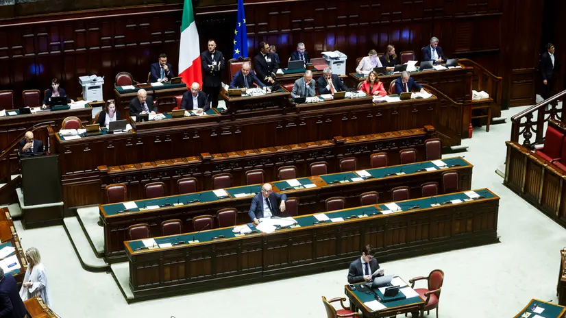 L’Aula della Camera dei Deputati durante l’esame de Decreto legge in materia di giustiziae, Roma, 24 settembre 2025. ANSA/ANGELO CARCONI