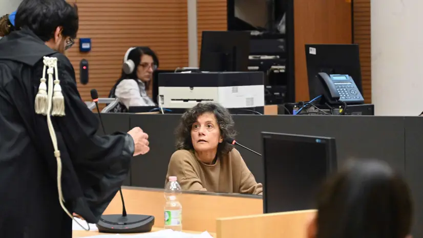 Raffaella Ragnoli davanti al pm nel corso del primo grado - © www.giornaledibrescia.it
