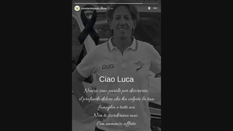 Il ricordo dei Volontari del Garda - Foto Instagram