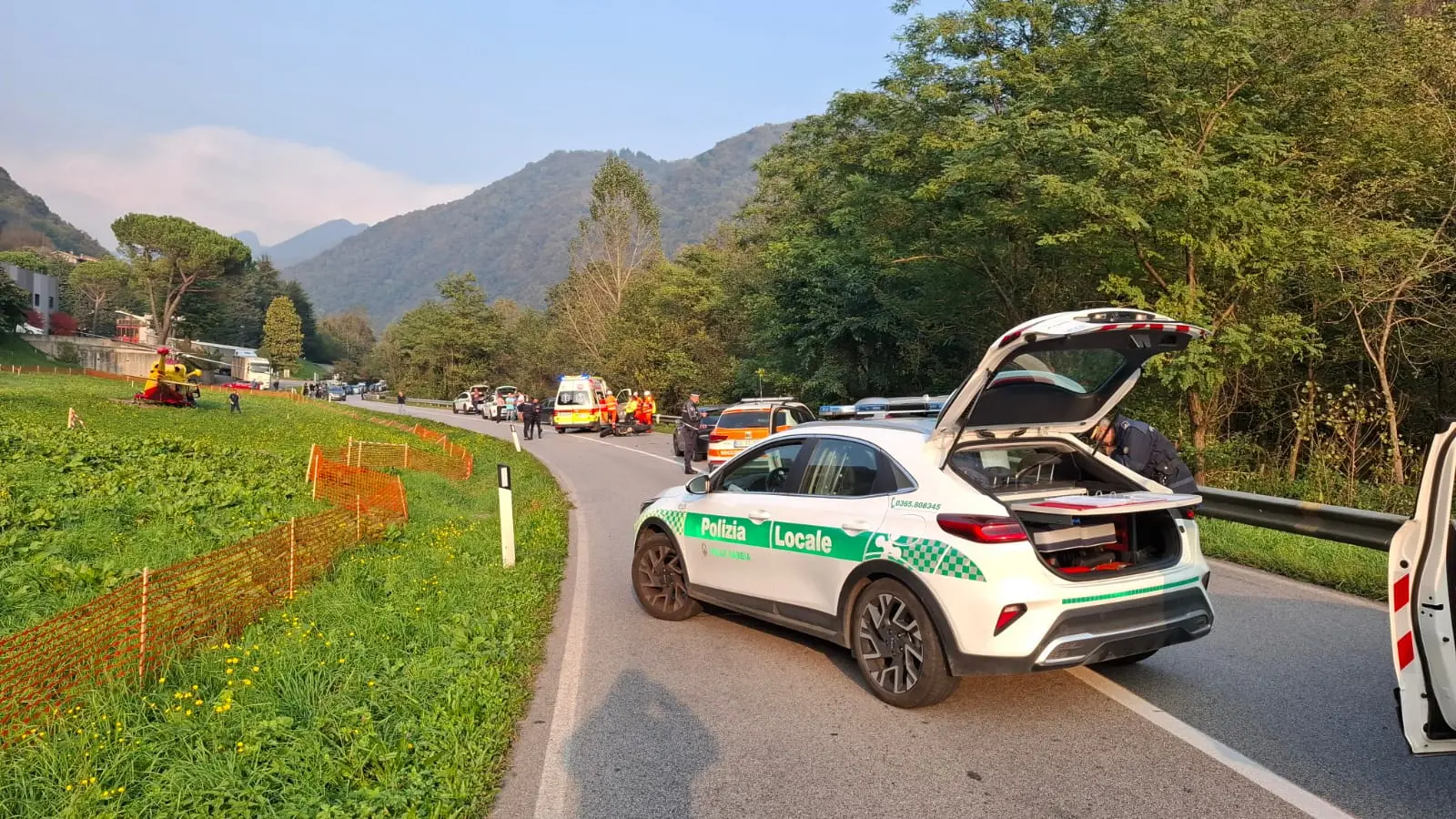 Incidente mortale a Vestone sulla Sp237 del Caffaro: i mezzi incidentati