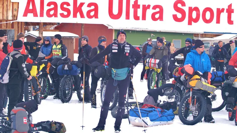 L'atleta bresciano sulle nevi dell'Alaska
