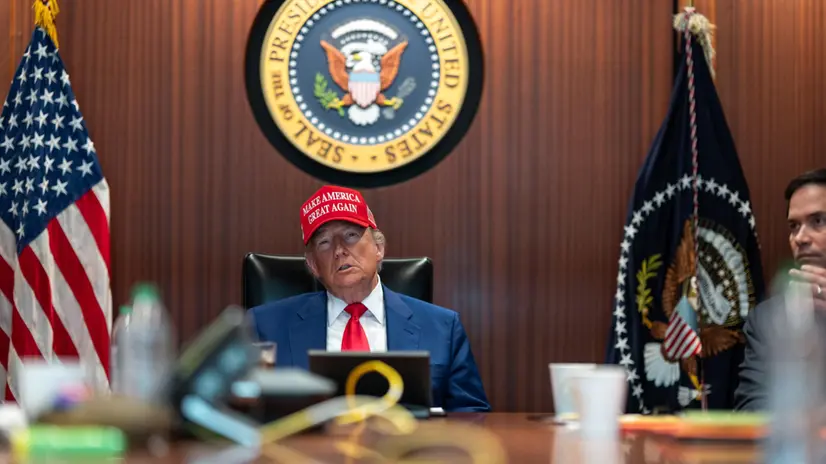 epa12190408 A handout photo made available by the White House shows US President Donald Trump in the Situation Room of the White House in Washington, DC, USA, 21 June 2025. Later in the day, President Trump spoke to the nation about the US bombing of nuclear sites at three places in Iran: Fordow, Natanz and Esfahan. EPA/WHITE HOUSE / HANDOUT EDITORIAL USE ONLY/NO SALESHANDOUT EDITORIAL USE ONLY/NO SALES