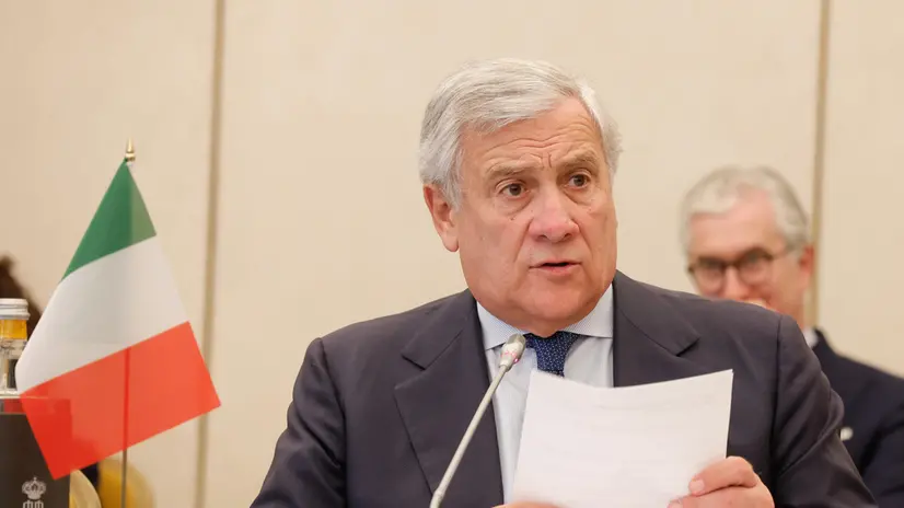 Italian Minister of Foreign Affairs Antonio Tajani at the Grand Hotel Parco dei Principi during the 12th Italy – Latin America and Caribbean Conference, in Rome, Italy 7 October 2025. ANSA/GIUSEPPE LAMI
