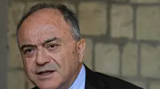 Il procuratore Nicola Gratteri a Napoli nella Chiesa di Sant'Aniello a Caponapoli per la presentazione del ' Rapporto Ecomafia 2024' presentato da Legambiente, 17 MARZO 2025 ANSA / CIRO FUSCO