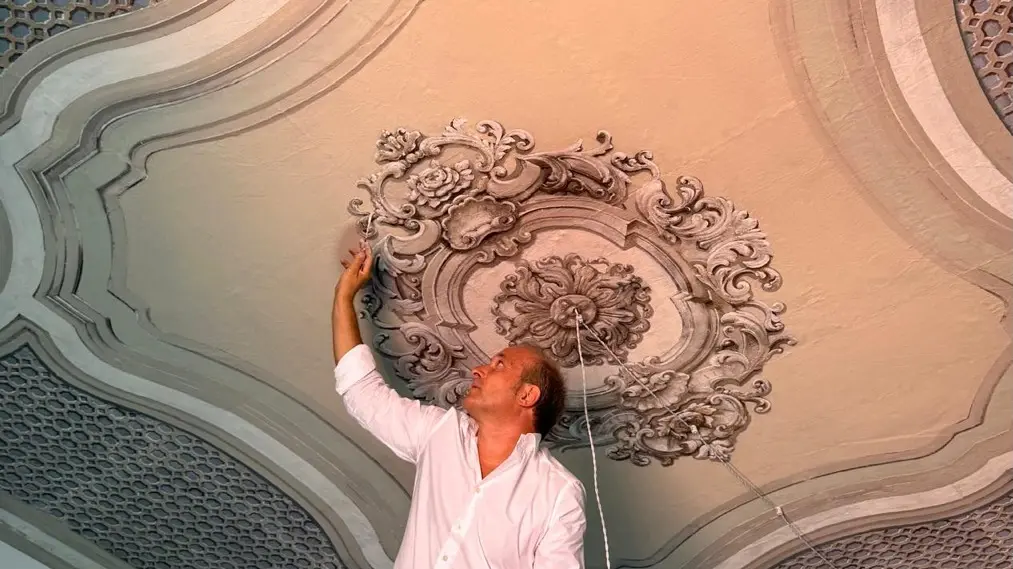 L'antico soffitto restaurato - © www.giornaledibrescia.it
