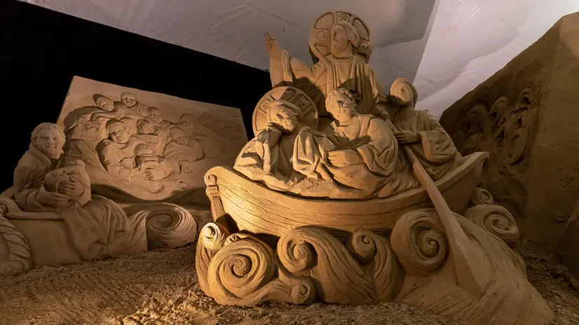 PRESEPE di sabbia più grande d'Italia a Lignano Sabbiadoro