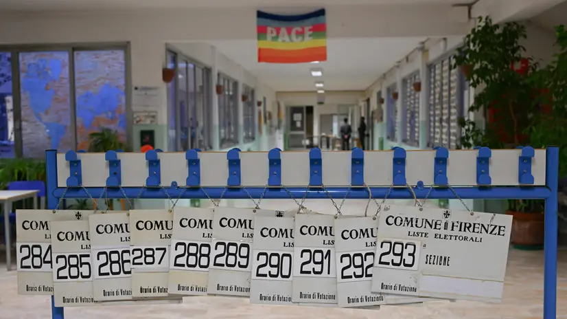 Durante le operazioni di voto in Toscana per eleggere il nuovo Presidente della Regione di Firenze Firenze 12 Ottobre 2025 ANSA/CLAUDIO GIOVANNINI