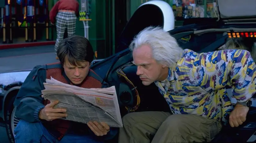 Una scena di Ritorno al futuro