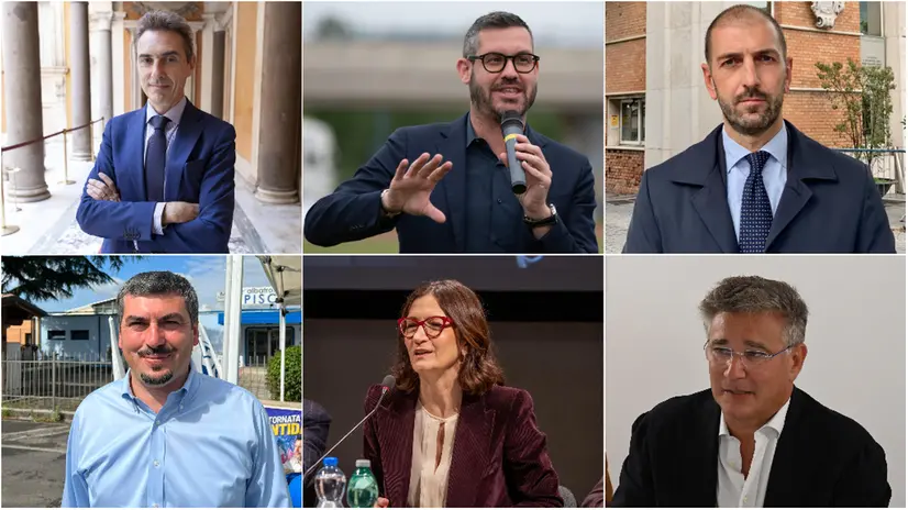 Da sinistra, in alto: Bazoli, Benzoni, Calovini, Formentini, Gelmini, Paroli