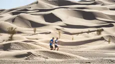 In blu l'avvocato e ultrarunner bresciano Cristian Casali - Foto Zitoway/Facebook