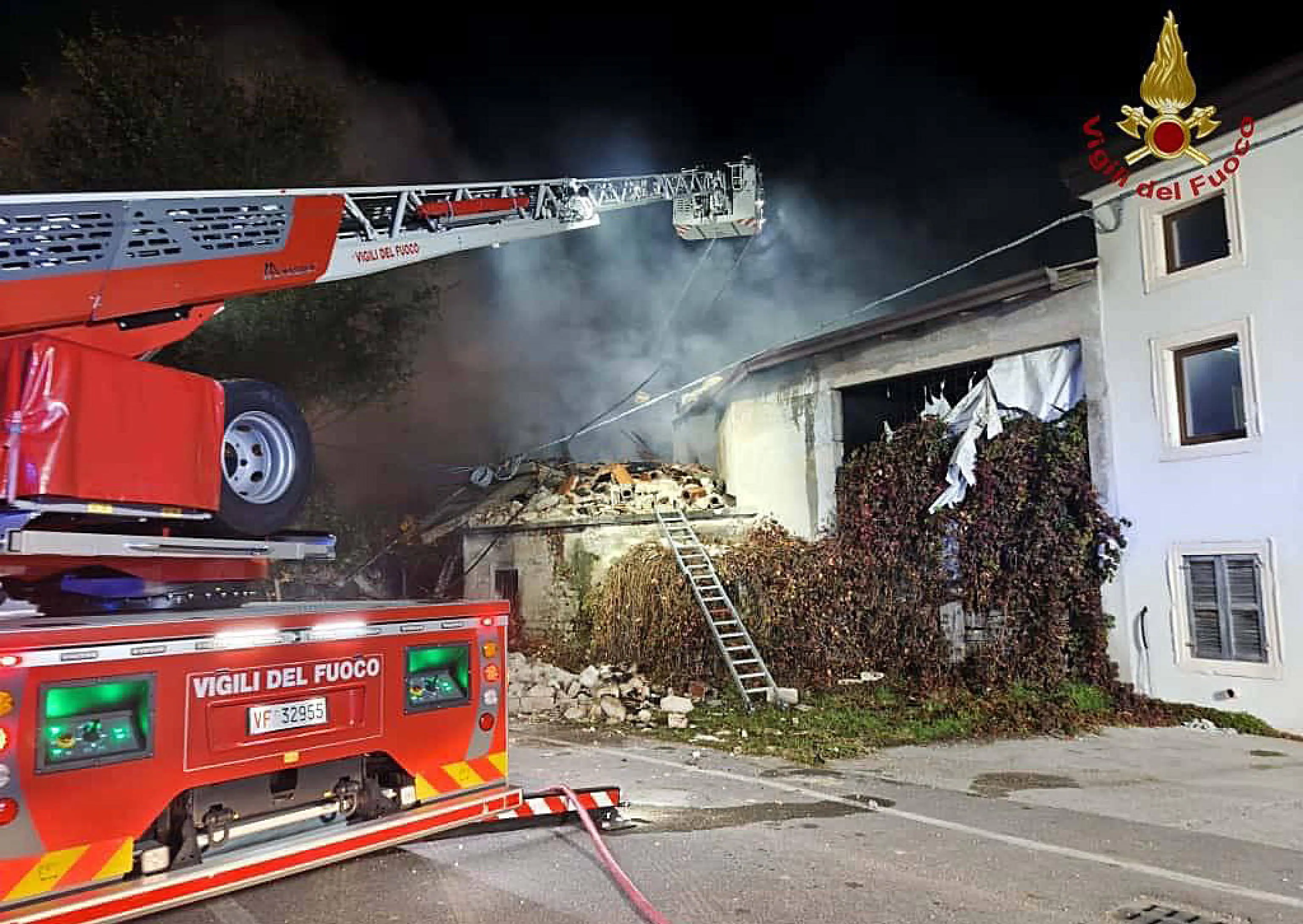 L'esplosione nel casolare di Castel D’Azzano