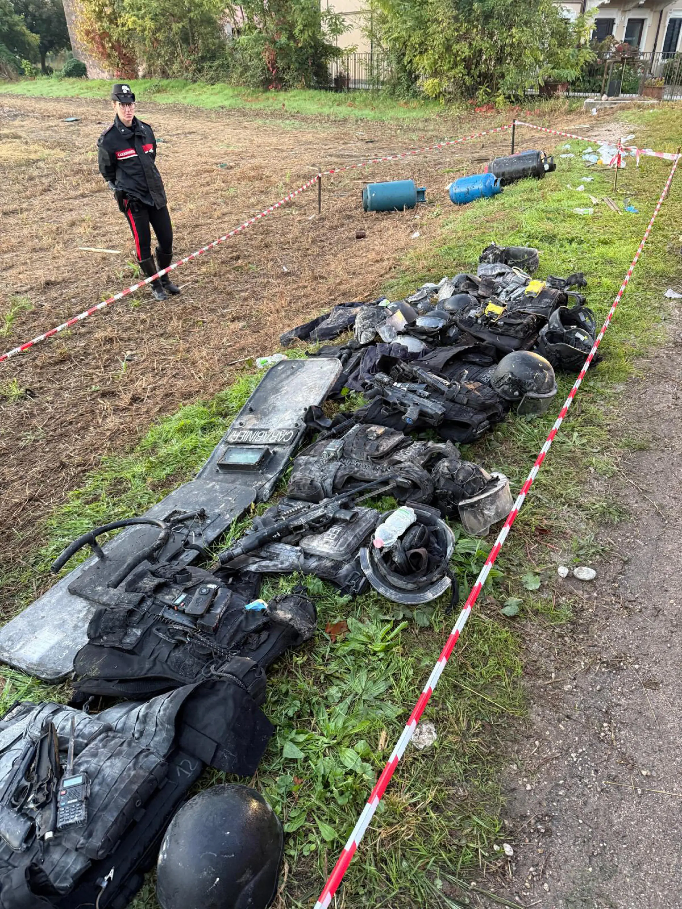 L'esplosione nel casolare di Castel D’Azzano