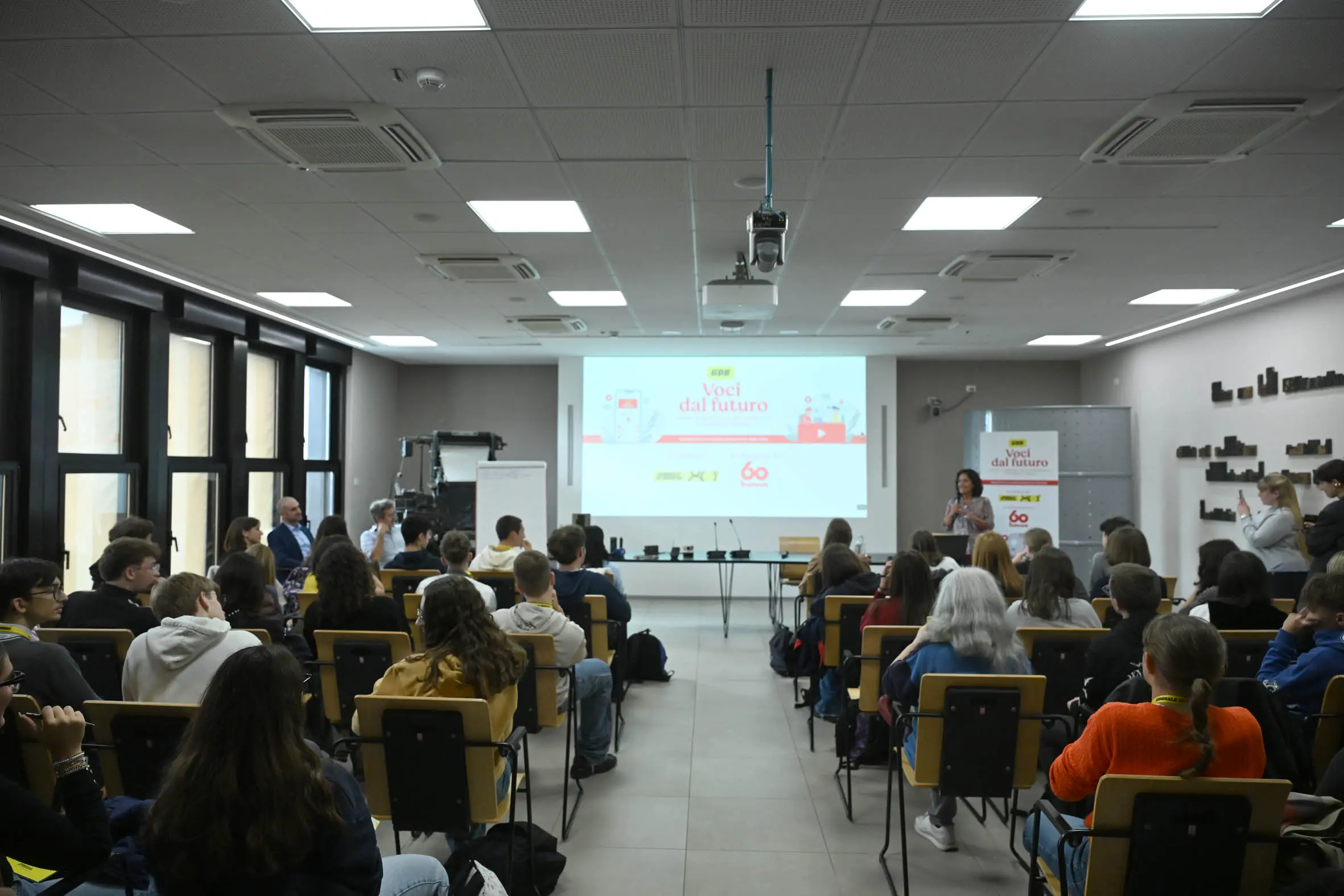 CRONACA BRESCIA GIORNALE DI BRESCIA SALA LIBRETTI -VOCI DAL FUTURO - NELLA FOTO MOMENTI DELL'INCONTRO 13/10/2025 newreporter©favretto